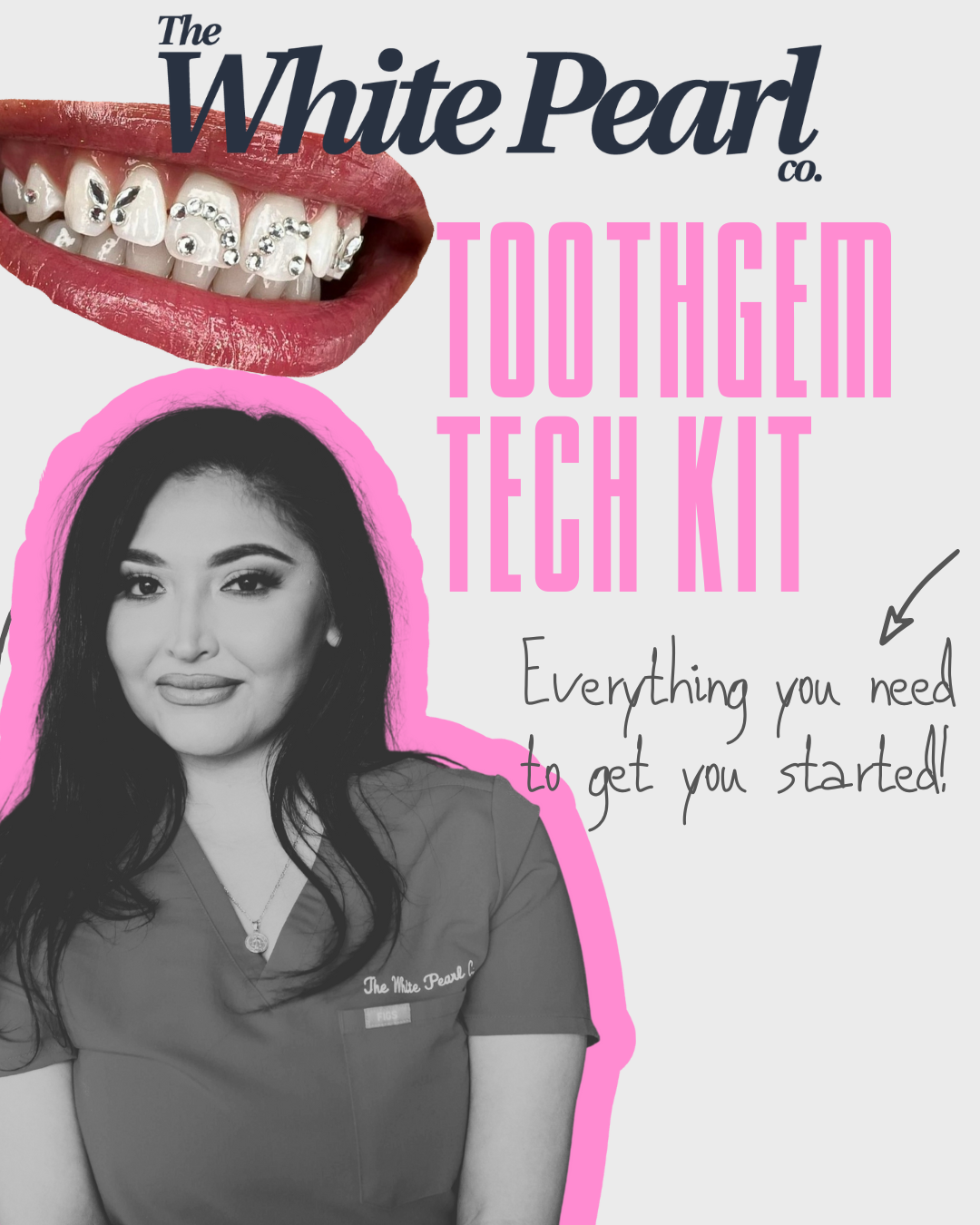 🦷 Tooth Gem Tech Kit – For Beauty and Dental Professionals